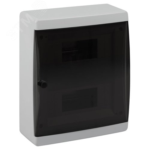 Корпус пластиковый навесной ЩРН-П-18 IP41 прозрачная крышка белый COMFORT