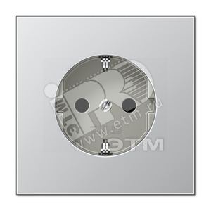 Розетка штепсельная SCHUKO 16A 250V алюминий