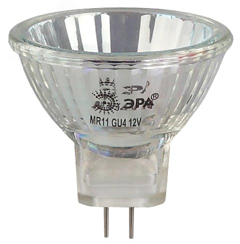 Лампа накаливания галогенная GU4-MR11-35W-12V-30CL(галоген, софит, 35Вт, нейтр, GU4) (10/200/14400)