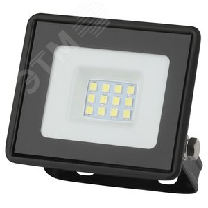 Прожектор светодиодный ДО-10Вт 6500К 800Лм IP65 черный 10w холодный 200-240В LPR-023-0-65K-010