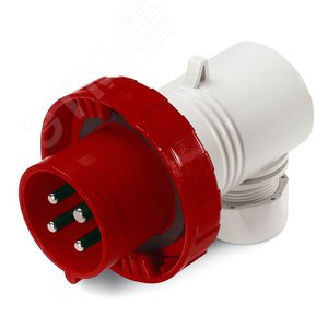 Вилка кабельная угловая IP67 32А 3P+E+N 400В