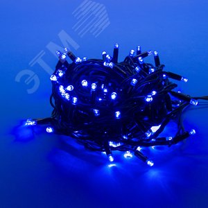 Гирлянда светодиодная с контроллером 10 м ULD-S1000-120/DBA BLUE IP67 120 светодиодов синий свет черный провод
