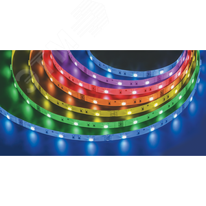 Лента светодиодная 10Вт/м 12В RGB IP20 60LED/м NLS-5050 5м