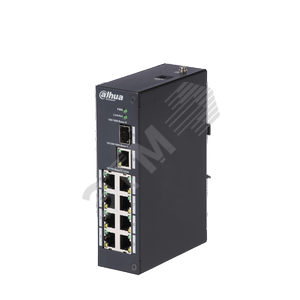 Коммутатор неуправляемый 8 портов RJ45/SFP 10 100 1000 Мб/с PoE 96Вт