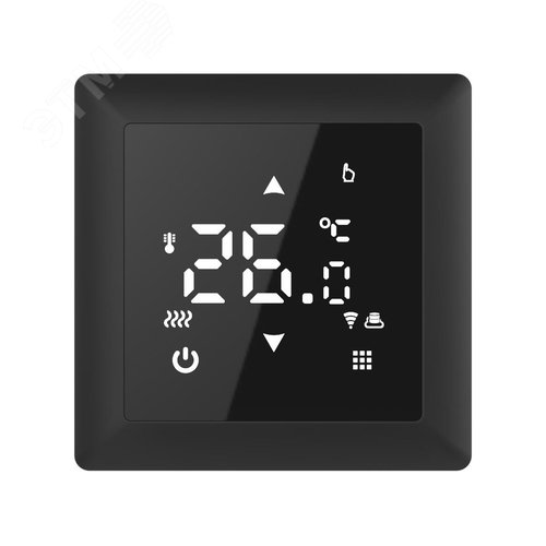 Терморегулятор Русское тепло с датчиком сенсорный Wi-Fi ТР-515 черный