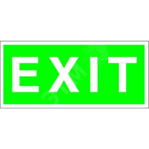Знак безопасности PS-50206.E25''EXIT''