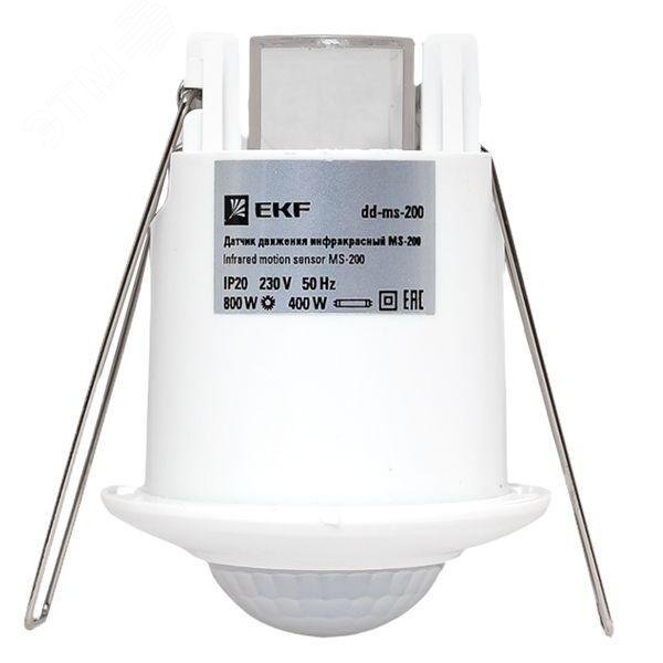 ИК датчик движения встраиваемый 800Вт 360гр. до 6м IP20 dd-ms-200 EKF