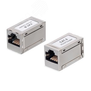 Адаптер проходной RJ45-RJ45 (8p8c), категория 6, экранированный