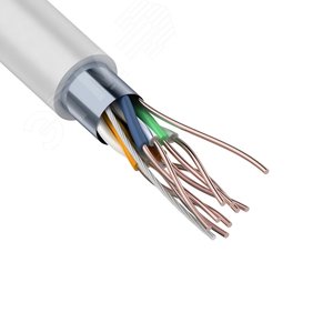 Витая пара F/UTP CAT 6 4x2x0.57мм LSZH нг(А)-HF 23AWG IN серый
