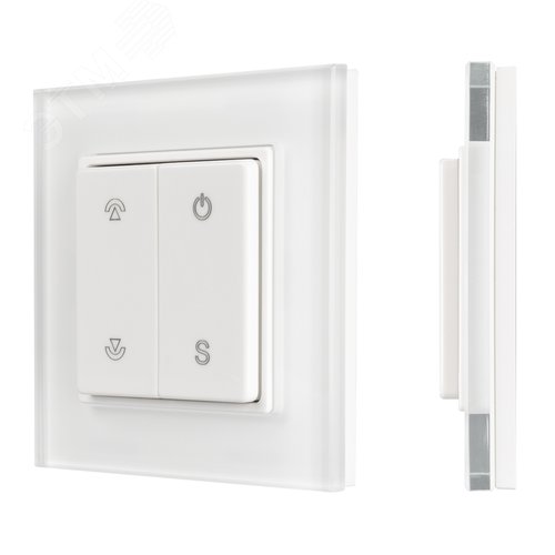 Панель SMART-P47-DIM-G-SUF 3V, 1 зона, Knob, 2.4G ARL, стекло