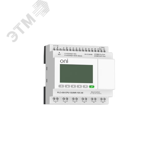Модуль ЦПУ 4 DI 6 UI (0-10 В/DI) 2 UI (0-10 В/0-20 мА/DI) 6 RO 24В DC с Ethernet портом с экраном