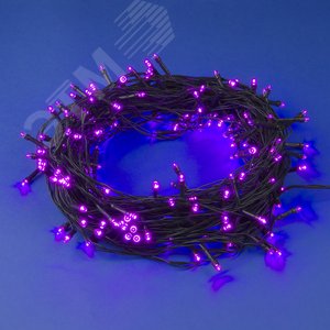 Гирлянда светодиодная 20 м 200 светодиодов ULD-S2000-200/DGA PINK IP20 розовый свет зеленый провод