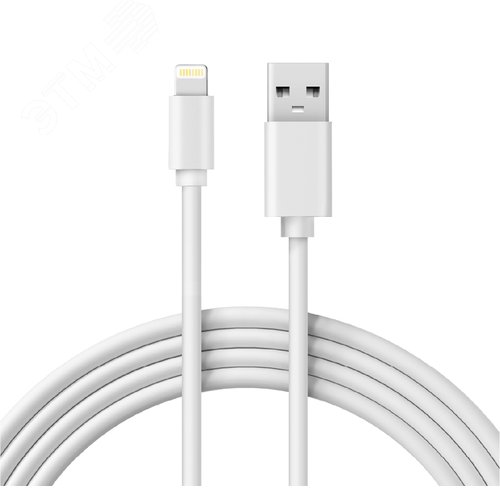 Кабель USB-Lightning для iPhone original copy 1:1, PVC, white, 1m, 18-0001,