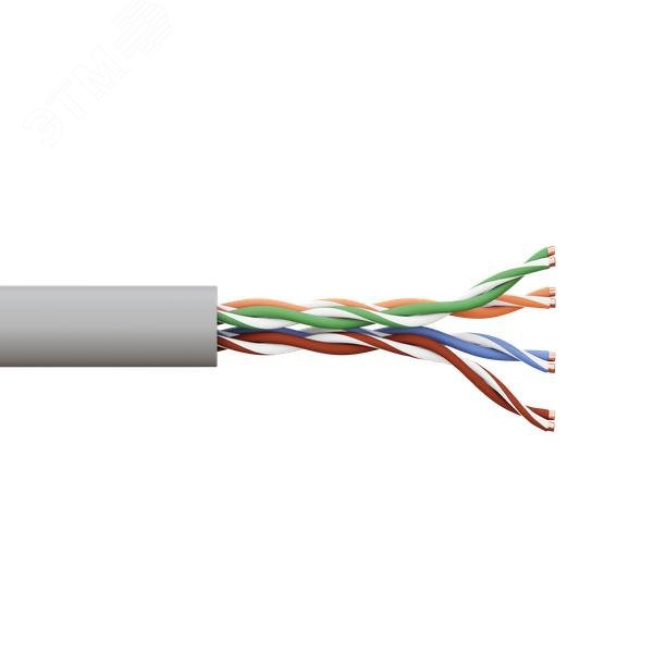 Кабель витая пара TERACOM CS Cat.5E U/UTP 4 пары solid 24AWG оболочка нг(А)-LSLTx цвет серый (упак. 305м)