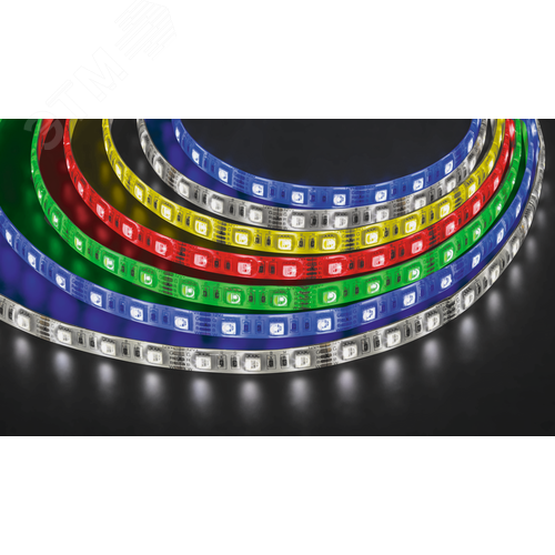 Лента светодиодная 10Вт/м 12В RGB IP65 60LED/м NLS-5050 5м