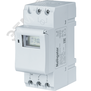 Таймер Navigator 61 559 NTR-E-D01-GR на DIN-рейку электрон.
