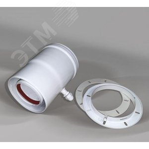 Адаптер начальный вертикальный коаксиальный       d60/100 мм с коненсатоотводчиком для котлов ECO   Classic / ECO Nova