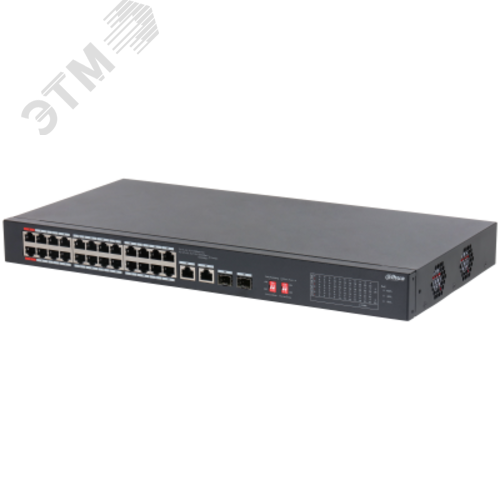 Коммутатор неуправляемый 24 портаRJ45/Combo/SFP 10 100 1000 Мб/с  PoE 240Вт