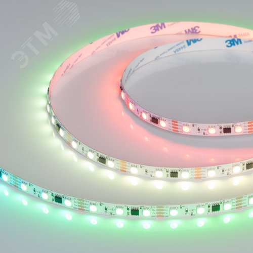 Лента светодиодная 12 Вт/м 12В IP20 RGB 60LED/м SPI-B60-10-12mm SMD 5060 5 м