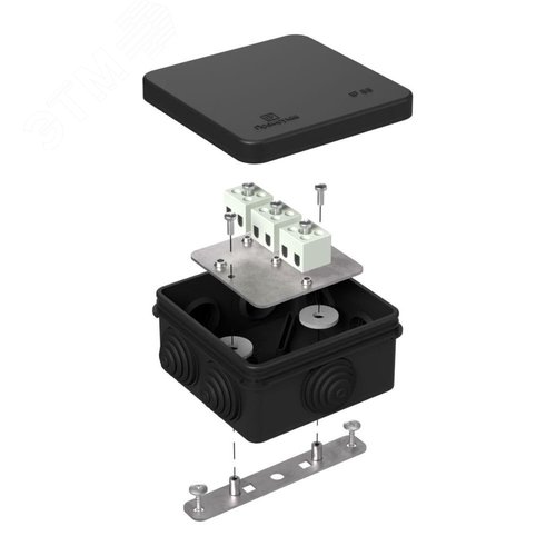 Коробка огнестойкая для о/п 40-0210-FR1.5-6 Е15-Е120 RAL9005 80х80х40