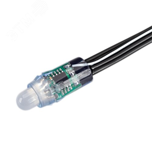 Модуль светодиодный герметичный управляемый SPI-UVR-D12 12V Cool 8K-BPT (0.3W, IP67, 90 deg) (ARL, пластик, 5 лет)