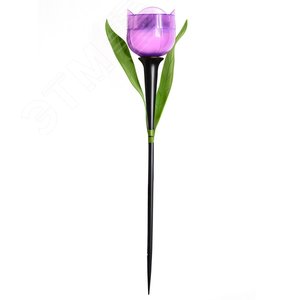 Светильник светодиодный садовый на солнечной батарее СОЛАР USL-C-453/PT305 PURPLE TULIP