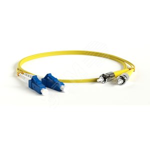 Патч-корд оптический SM 9/125 (OS2) ST/UPC-LC/UPC duplex LSZH (15м)