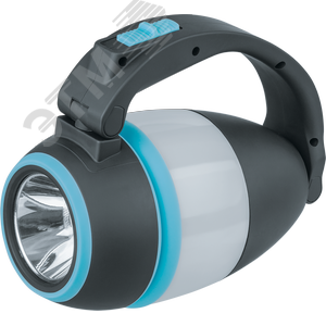 Фонарь светодиодный NPT-CA16-ACCU 1COB LED 5Вт+1LED 3Вт 240Лм 100м аккумуляторный прожектор+кемпинг+настольный пластик 1.5Ач