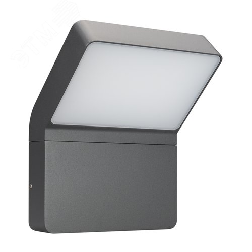 Светильник LGD-ECRAN-WALL-9W Warm3000 (GR, 108 deg, 230 В) (ARL, IP65 Металл, 3 года)