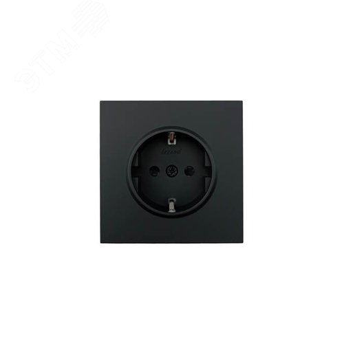 ZIMA Розетка с защитой от детей, 16 А, механизм, черный бархат Lezard 704-4288-124BQC