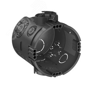 Коробка монтажная для твердых стен увеличенной глубины диам.60mm, H66mm, без галогена, 7 вводов,    IP30