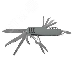 Нож ''Мастер'' складной многофункциональный, ''12 в 1'', обрезиненная рукоятка