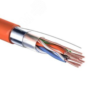 Витая пара F/UTP CAT 5e 4x2x0.50мм LSZH нг(А)-HF 24AWG IN оранжевый