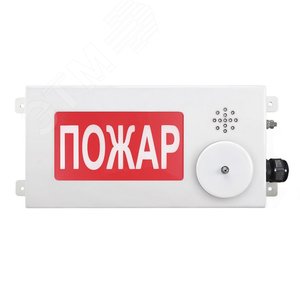 Оповещатель взрывозащищенный свето-звуковое табло малогабаритное ТСЗВ-Exm-М-Прометей-МИНИ,          ''Загазованность'', К/Б, 12-36В