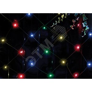 Сеть 150 LED на солнечной батарее мультиколор 2м*1,35м ERAUF024-16