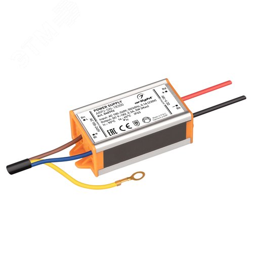 Блок питания ARPJ-SN-18300 (5W, 9-18V, 300mA) (IP65 Металл, 3 года)