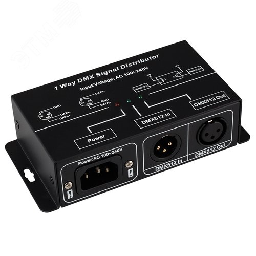 Усилитель DMX-сигнала LN-DMX-1CH 220V ARL, IP20 металл, 1 год