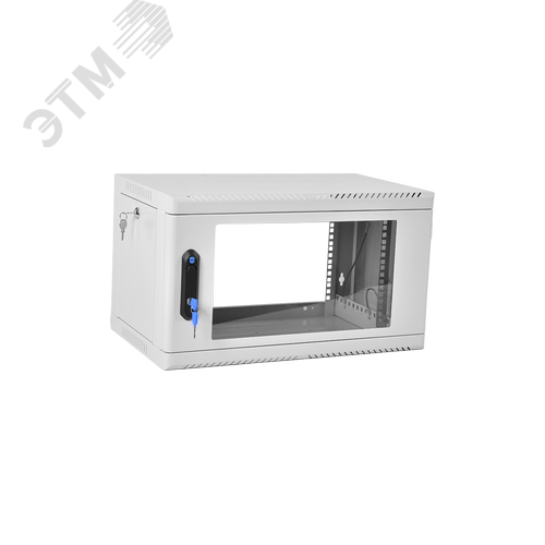 Шкаф телекоммуникационный настенный сварной 6U (600 х 350) съёмные стенки, дверь стекло