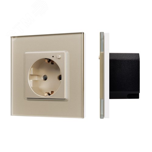 Розетка электрическая с Zigbee управлением SCT-OMALI-EUZB1-PL-GD 240V, 16A, Zigbee