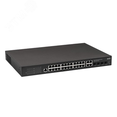 Коммутатор управляемый L2+ 28 портов RJ45/Combo /SFP 10 100 1000 Мб/с PoE+ 400Вт
