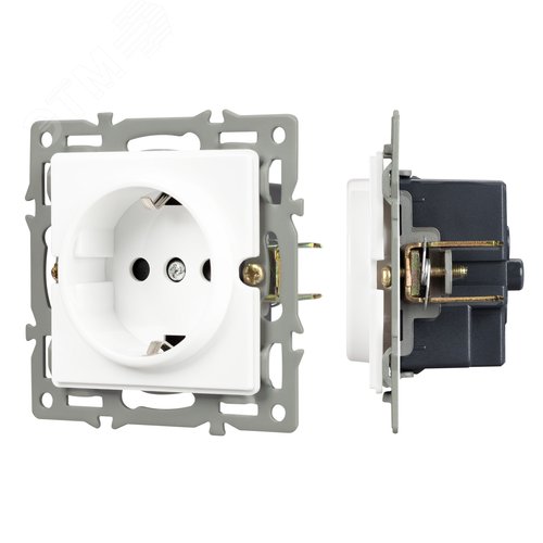 Механизм электрической розетки SCT-GP-MEU-PL-WH 250V, 16A