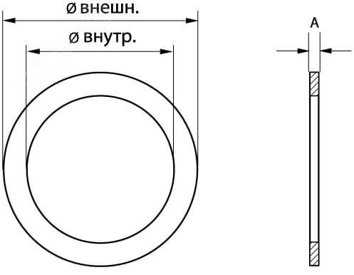 Прокладка уплотнительная М25 полиамид