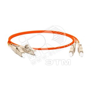 Патч-корд оптический SM 9/125 (OS2). LC/UPC-LC/UPC. duplex. LSZH. 1 м. черный