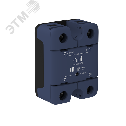 Реле твердотельное SSR1 80А 3-32В DC 24-480В AC
