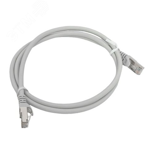 Патч-корд TERACOM PRO Cat.6 экранированный FTP оболочка LSZH серый (1.0м)