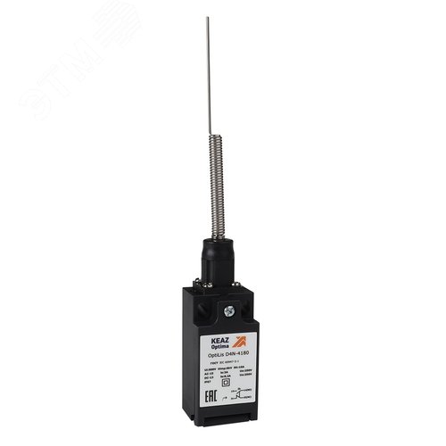 Выключатель концевой OptiLiS D4N-4180 пружина со стержнем кошачий ус EN 50047 XCKN2106P20