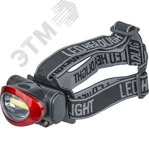 Фонарь светодиодный NPT-H22-3AAA налобный 3режима 1COB LED 5Вт блистер