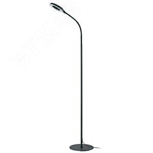 Торшер ULM-T610 7W/4500K/DIM BLACK напольный светодиодный 7W с регулировкой наклона Сенсорный выключатель Диммер Черный ТМ