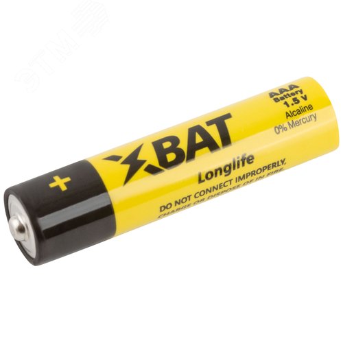 Элемент питания щелочной, 1.5 V, тип АAА, 4 шт