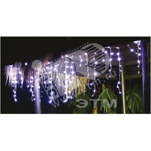 Электрогирлянда Сосульки 100LED уличная белая
